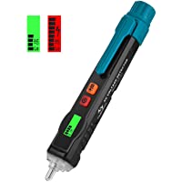 Detector de Voltaje sin Contacto con Pantalla- Tilswall Detector de Tensión de 12-1000V -48V-1000V- con Linterna LED…